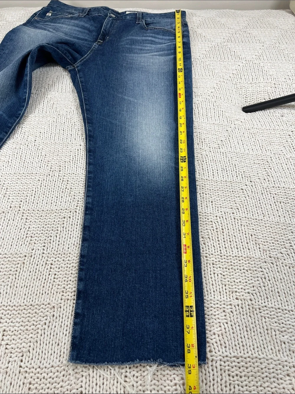 Ag Adriano Goldschmied Women's Blue Washed Ex-Boyfriend Jeans